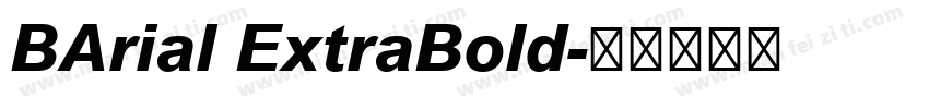 BArial ExtraBold字体转换